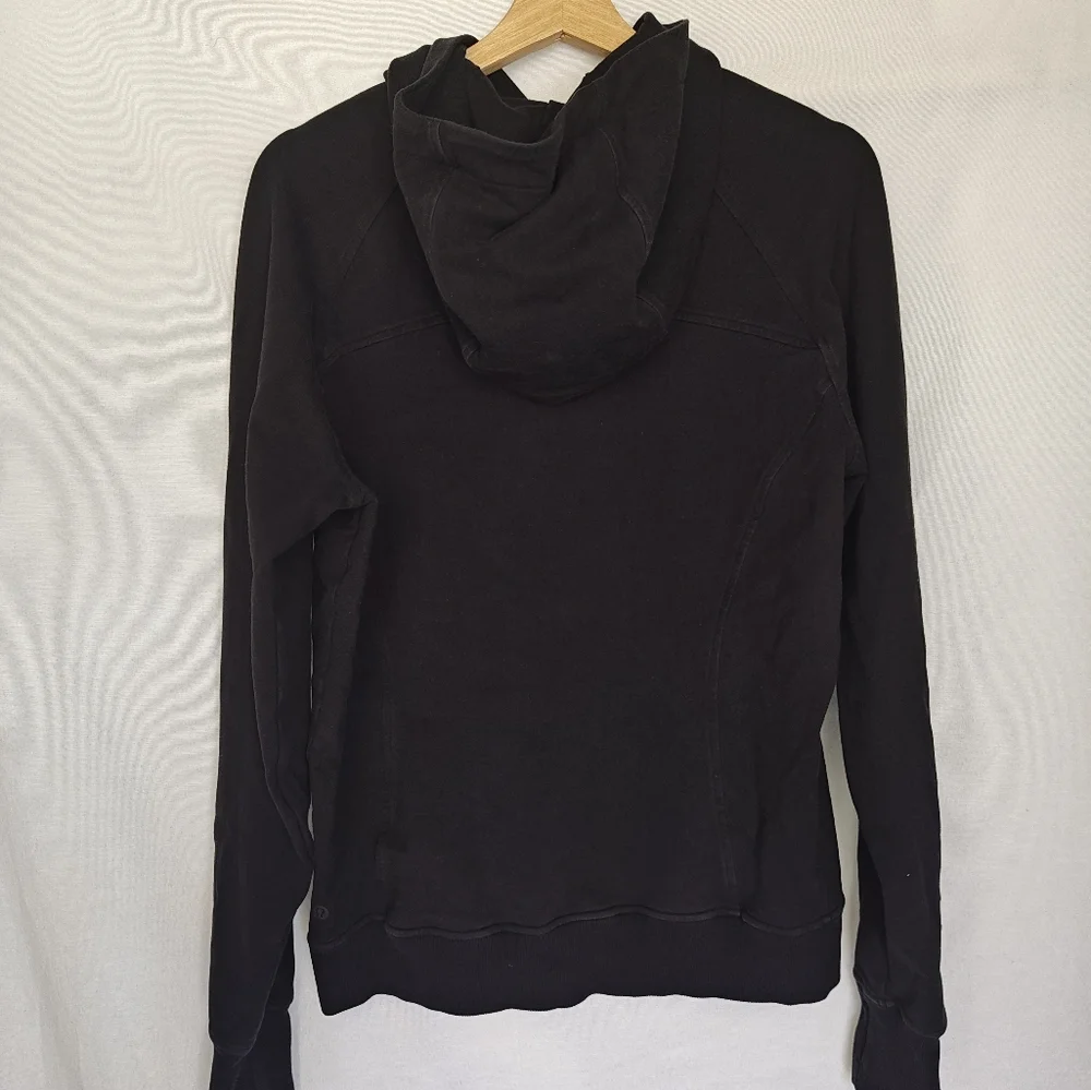 Lululemon‎ Scuba Pullover Hoodie Hooded Sweatshirt Black Est. 8 Medium Large